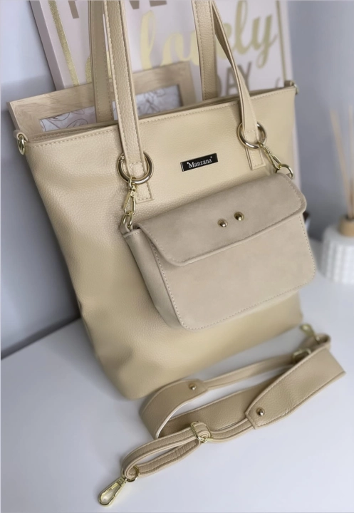 manzana bezowa torebka z listonoszka 3w1 Nowa kolekcja_6.jpg