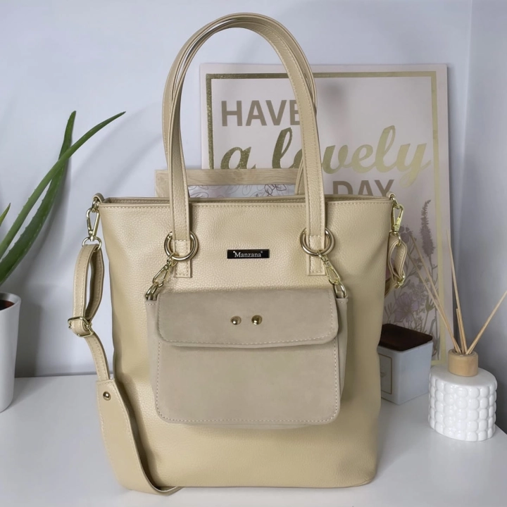 manzana bezowa torebka z listonoszka 3w1 Nowa kolekcja_1.jpg