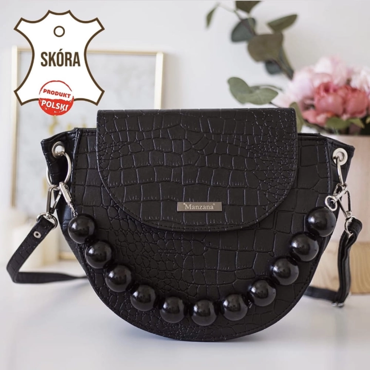 listonoszka merida skora naturalna czarna korale recznie malowane .jpg